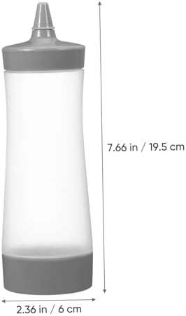 OKUMEYR Premium 4Pcs Condiment Squeeze Bottles Set