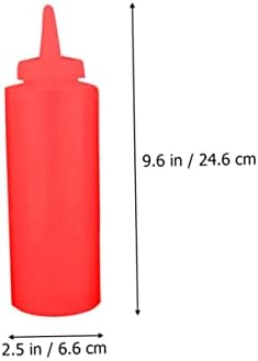 Squeeze Condiment Bottles Set for Ketchup Salad Dressing Mustard
