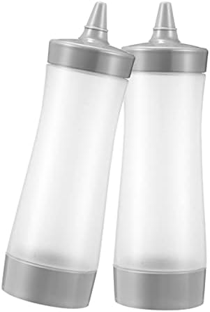 Sleek Set of 2 Condiment Squeeze Bottles