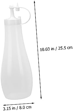 Cabilock 4PCS Reusable Squeeze Condiment Bottles