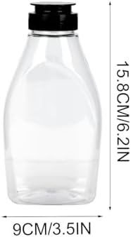 Zerodeko Jar Sugar Pot 4Pcs Sauce Squeeze Bottles