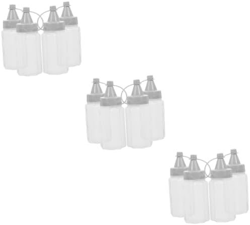 CollBath 12 Pcs Condiment Squeeze Bottles