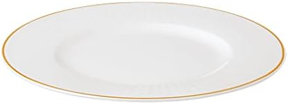Stylish WhiteGold Dinner Plate