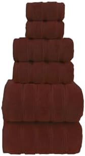 ZISH Soft Linen Luxury Turkish Cotton Towel Set 6 Piece