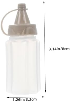 12-Pack Reusable Mini Squirt Condiment Bottles