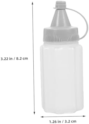 Luxshiny 8PCS Portable Condiment Squeeze Bottles