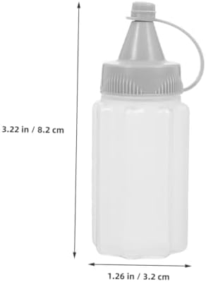 Zerodeko 8PCS Reusable Condiment Squeeze Bottles 30ml Set of 8