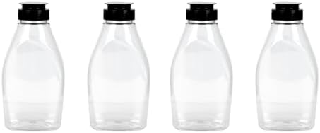Zerodeko Jar Sugar Pot 4Pcs Sauce Squeeze Bottles