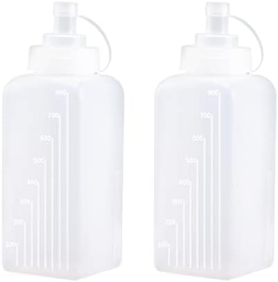 Hemoton 2-Pack Squeeze Sauce Bottles Kit of 2