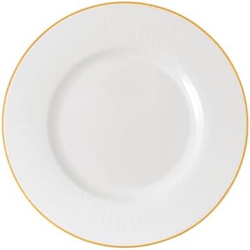 Stylish WhiteGold Dinner Plate