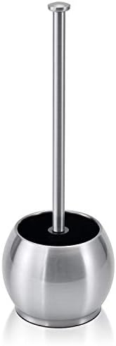 Stylish Stainless Steel Toilet Plunger with Holder for Bathroom
