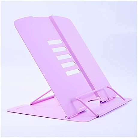 Foldable Adjustable Metal Read Cook Book Stand pink
