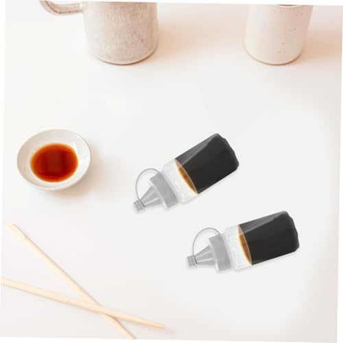 4-Piece Reusable Squeeze Bottles - Perfect for Cooking Travel and Crafts