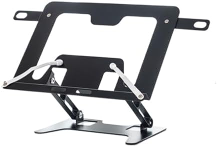 Adjustable Foldable Kitchen Cookbook Holder Metal Design with Clip System