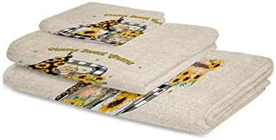 Sunflowers Bath Towels Set