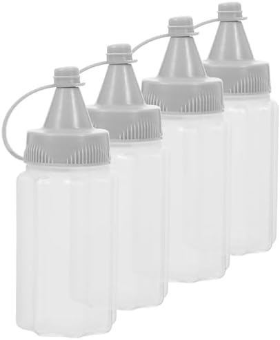 PrettyZoom Squeeze Necessary bottles-Reusable condiment jarPress bottle-Adjustable Size