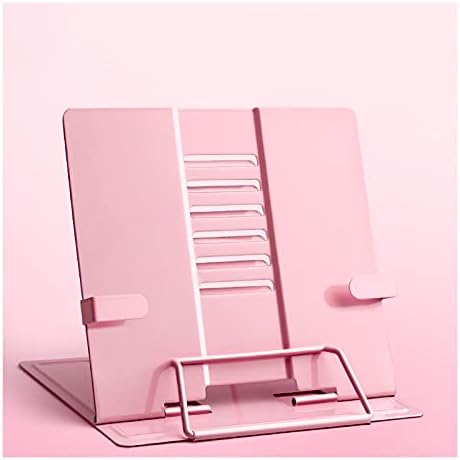 Yuidaaavzz Metal Book Stand Pink
