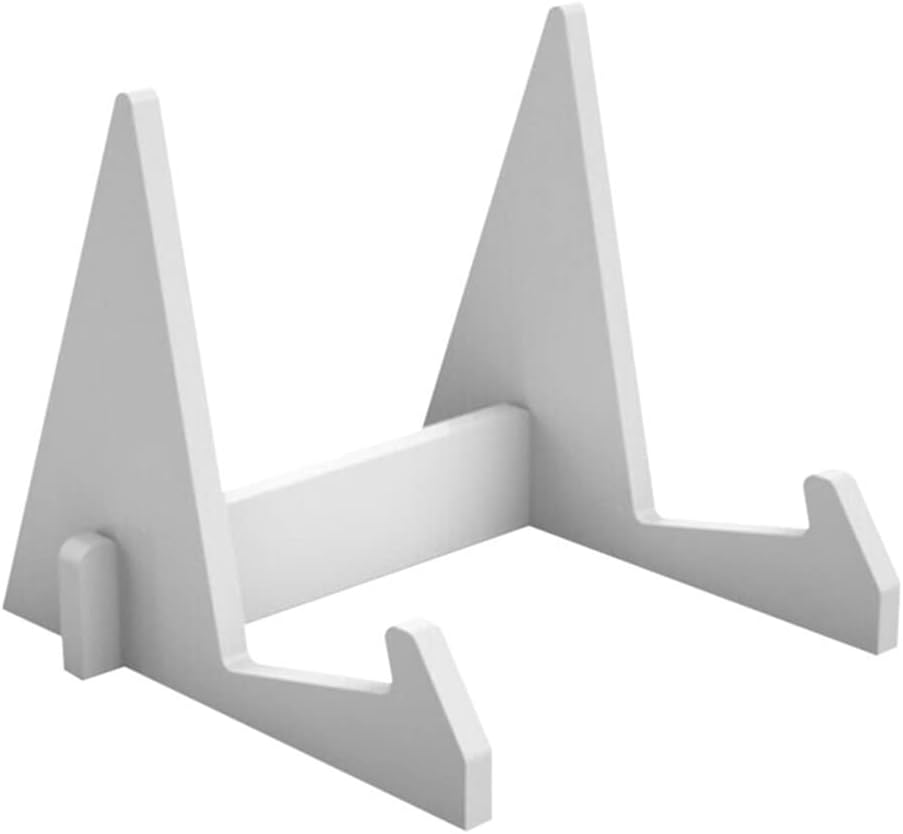Sturdy White cookbook stand for kitchen