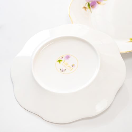 Elegant 8-inch Ceramic Plates Set of 2 for Parties