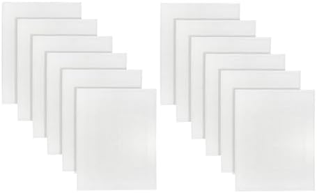 12-Pack 18x25 White Cotton Bath Mat Towels