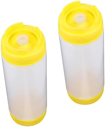 Cabilock Dual-Head Sauce Bottles - Portion Control No-Spill