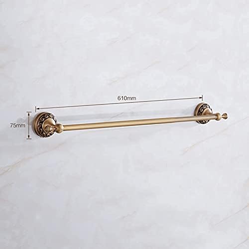 Antique Single Pole Bath Towel Rack with Copper Finish