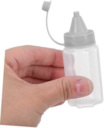 Zerodeko Reusable Squeeze Bottles Set of 4 Durable Sauces Dressings Oils