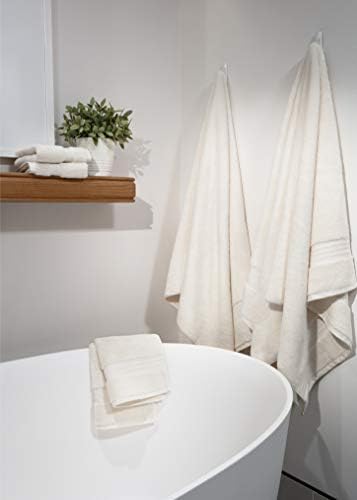 100 Organic Cotton Luxury Bath Towels Set