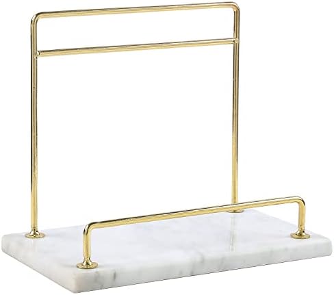 MyGift Modern Marble Cookbook Stand Sturdy and Stylish for Your Kitchen