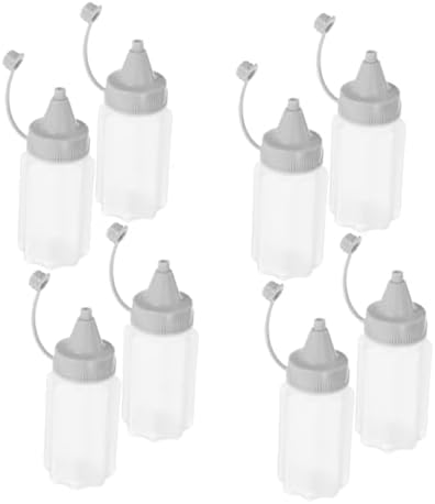 8PCS Reusable Plastic Squeeze Bottles 30ml