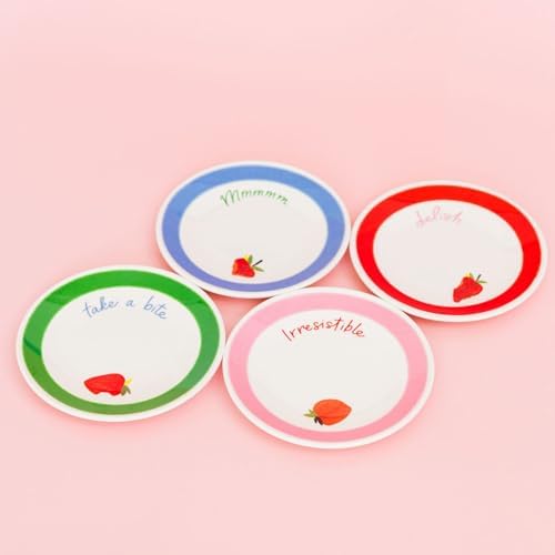 Kate Spade New York Adventure Stripe Melamine Dinner Plate Set 4-piece