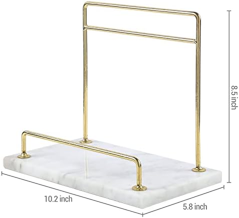 MyGift Modern Marble Cookbook Stand Sturdy and Stylish for Your Kitchen