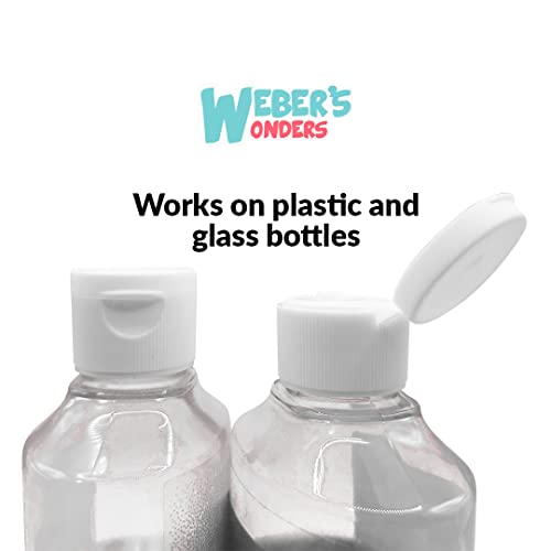 24410 White Flip-Top Squeeze Bottle Caps 12-Pack