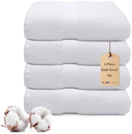 Luxury 100 Cotton Bath Towel Set - 27x54