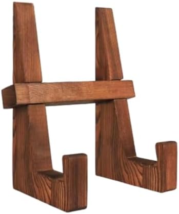 Rustic Wooden Cookbook Holder for Kitchen