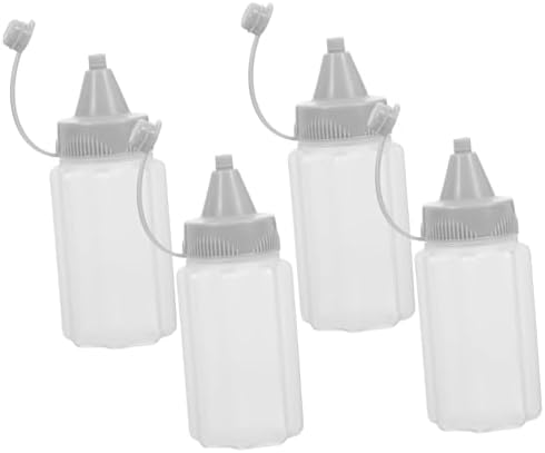 Alipis Squeeze Bottles for Honey More 4-Pack Kitchen Dispenser
