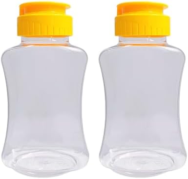 2-Piece Honey Bottle Squeezer Dispenser for Syrups Ketchup or Herbs