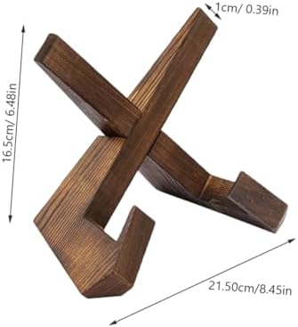 PRETYZOOM Elegant Wooden Recipe Stand for Kitchen Countertop