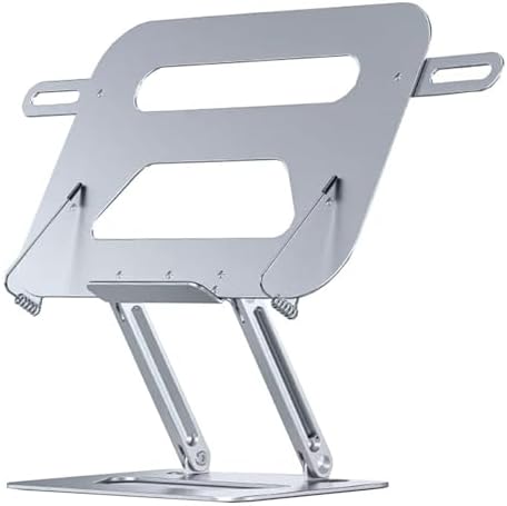 Perfect for Reading Study Foldable Book Stand with Adjustable Angle Height Silver