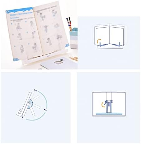 Yuidaaavzz Portable Pink 11x8 Book Stand