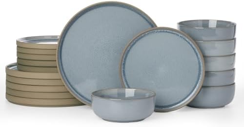 Famiware Nature Plates and Bowls Set - 18 Pieces