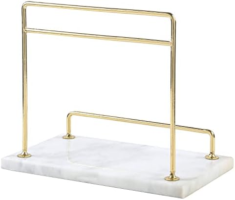 MyGift Modern Marble Cookbook Stand Sturdy and Stylish for Your Kitchen