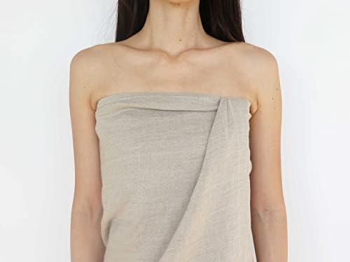 Luxurious 100 Organic Lithuanian Linen Bath Towel for Home or Travel