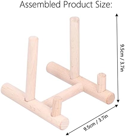 95cm Wooden Plate Holder Stand