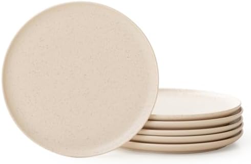 Durable Dinner Plate Set with Natural Clay Finish