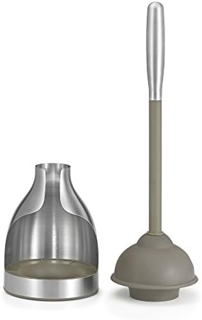 Polder - Compact Stainless Steel Toilet Plunger Caddy