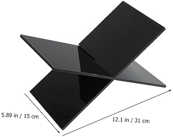 QUMIIRITY Acrylic Cookbook Stand Holder Display Unit
