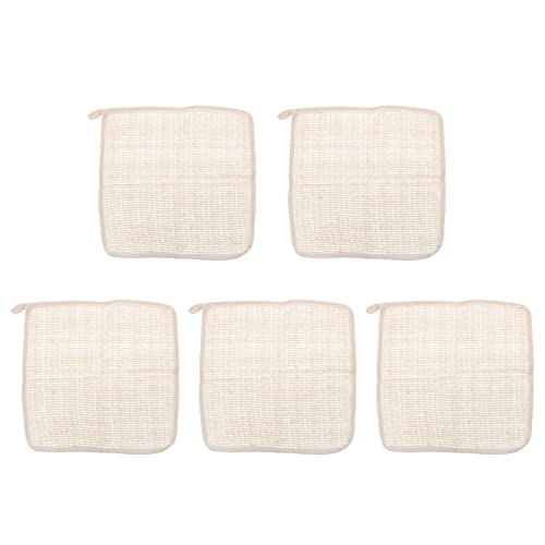 Five-Piece Exfoliating Bath Towels Set for Body and Face Care