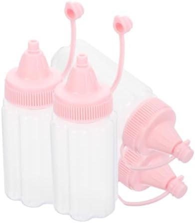 Cabilock Pink Mustard Squeeze Bottle for BBQ and Kitchen Use
