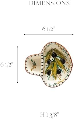 Natural Beauty 7 Dinner Plate - Earthenware Dishware Perfect for Dining